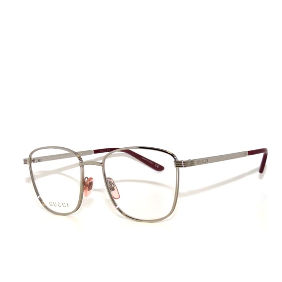 Gucci GG0804O 005 49 0804O Silver Eyeglasses 0804 - Picture 1 of 5